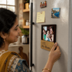 My Heart. My Home. My Mom. – Personalized Wooden Photo Fridge Magnet - Image 4