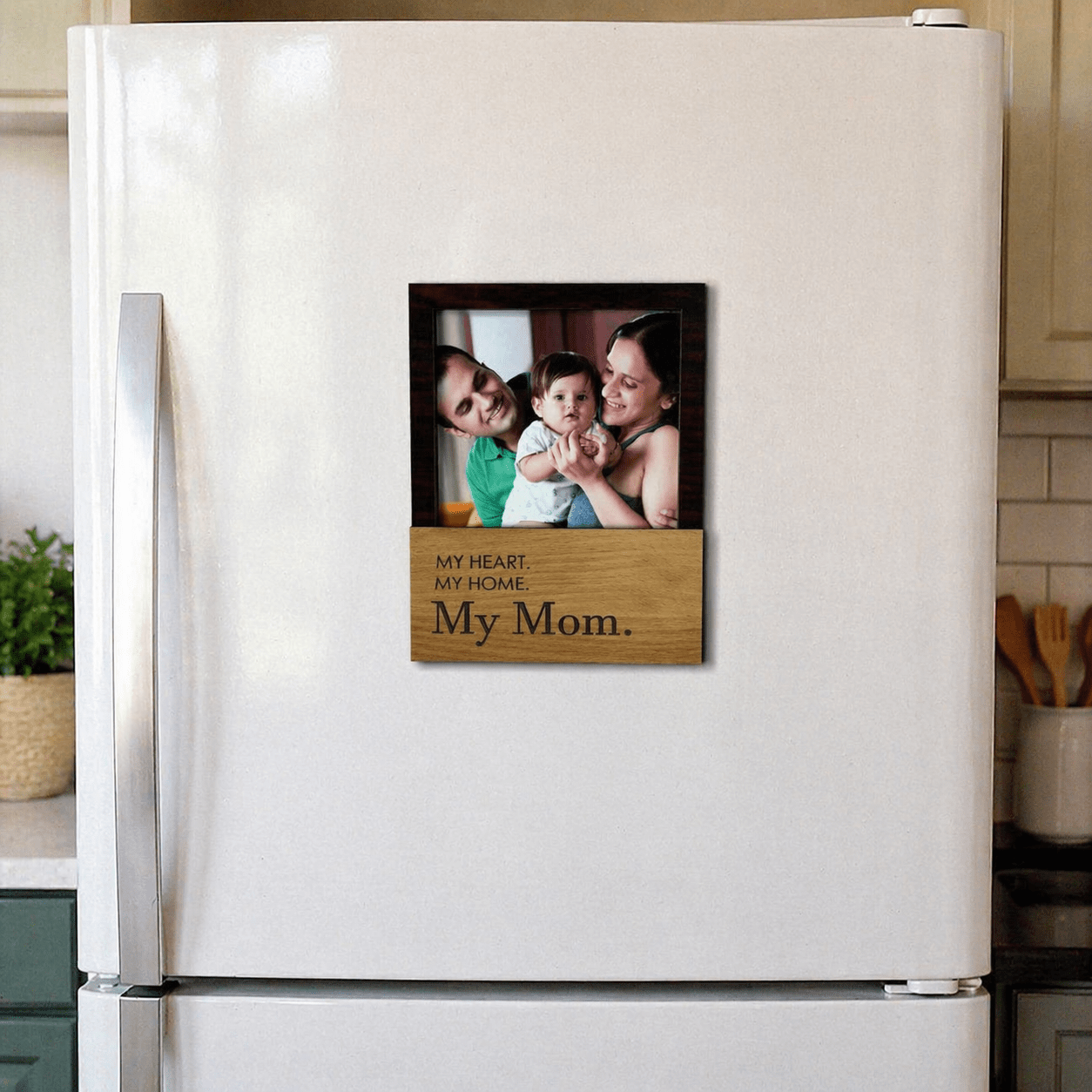 ChatGPT Image Apr 17, 2026, 03_43_02 PM My Heart. My Home. My Mom. – Personalized Wooden Photo Fridge Magnet - Image 1