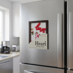 Heart of the Family – Personalized Wooden Photo Fridge Magnet