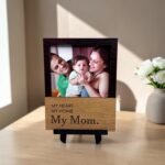 My Heart. My Home. My Mom. – Personalized Wooden Photo Fridge Magnet - Image 5