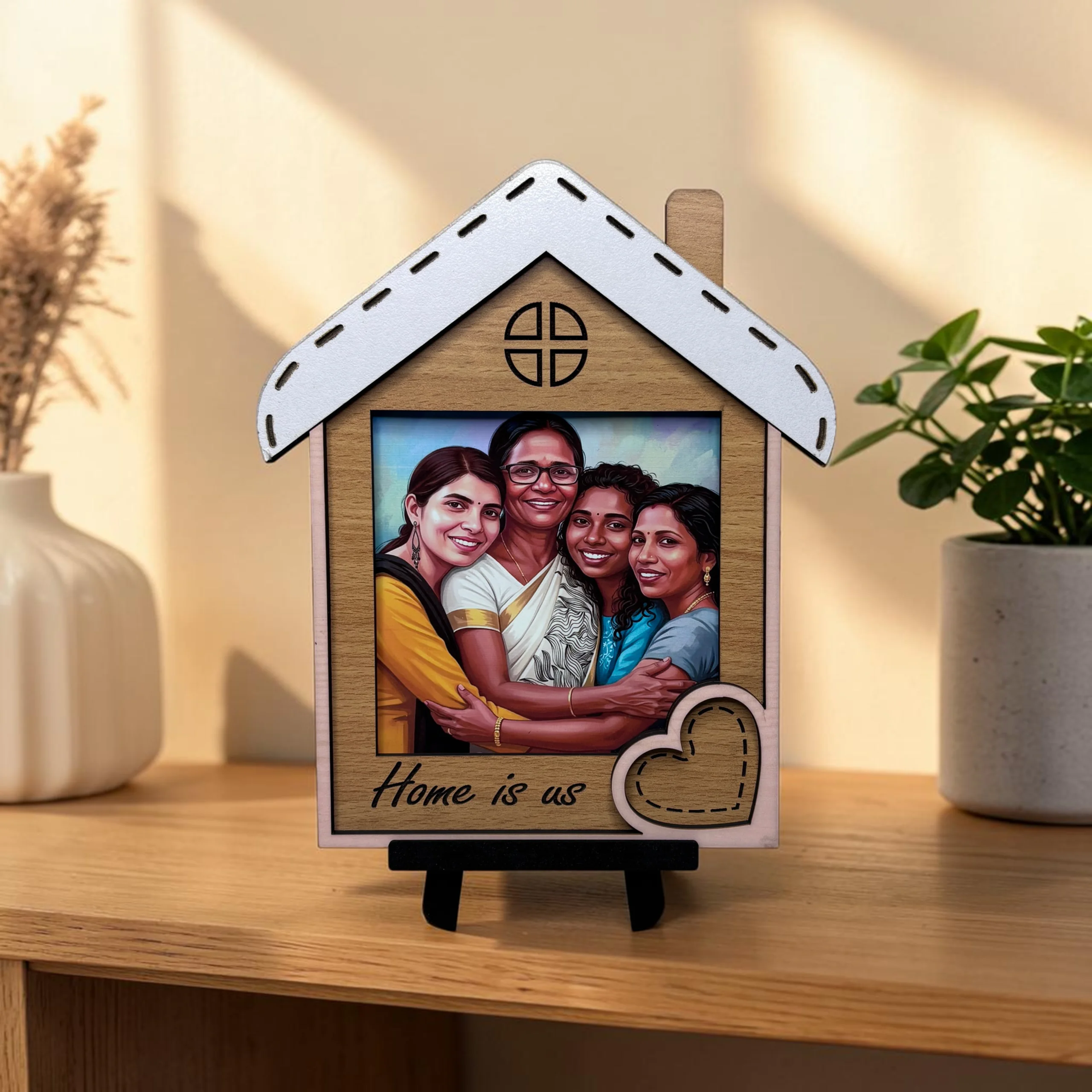 Home is Us Memory Wooden Frame - Image 1