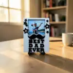 Best Dad Ever Mustache Photo Frame