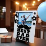 Best Dad Ever Mustache Photo Frame - Image 2