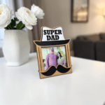 Super Dad Personalized Wooden Photo Magnet Frame - Image 3