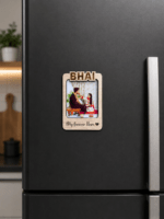 Personalized Bhai Photo Fridge Magnet - Image 2